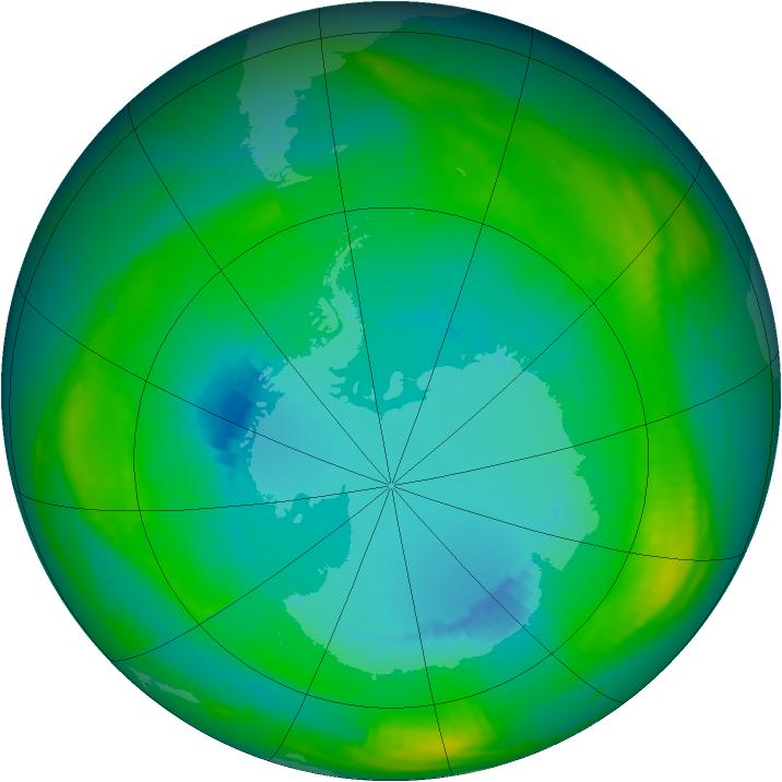 Ozone Map 1980-08-22